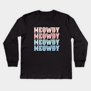 Meowdy Kids Long Sleeve T-Shirt